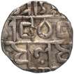 Silver Half Tanka Coin of Upendra Narayan of Cooch Behar.