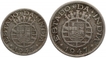 Cupro Nickel Quarter & Half Rupia Coins of Luiz I of Republic of Portugal of Indo Portuguese.