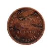 Copper Quarter Tanga Coin of Luiz I of Indo Portuguese.