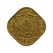 Nickel Brass Half Anna Coin of King George VI of Bombay Mint of 1942.