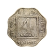 Cupro Nickel Four Annas Coin of King George V of Calcutta Mint of 1921.