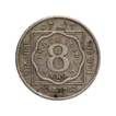 Cupro Nickel Eight Annas Coin of King George V of Calcutta Mint of 1919.