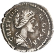 Silver Denarius Coin of Crispina of Roman Empire.