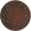 Copper Half Anna Coin of Victoria Queen of Calcutta Mint of 1862.