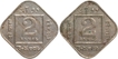 Cupro Nickel Two Annas Coins of King George V of Bombay Mint of 1925 and 1926.