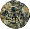 Copper Quarter Karshapana Coin Bhanumitra of Panchala Dynasty.