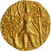 Gold Dinar Coin of Kanishka III of Kushan Dynasty of Shiva type.