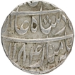 Silver One Rupee Coin of Mustafabad Mint of Rohilkhand.