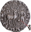 Amoghbuti Silver Drachma Coin of Kunindas.
