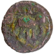 Copper Coin of Ujjaini Region of deity standing on the elephant.