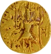 Vasishka Gold Dinar Oesho type Coin of Kushan Dynasty.