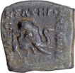 King Menander I Bronze Chalkous Coin of Indo Greeks with original Patina.