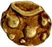 Gold Quarter Fanam Coin of Hoysala Dynasty.