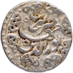 Ornamental borders on both sides Akbarnagar  Mint  Silver Rupee  Month Azar AH 1021 /7 RY Coin of Jahangir.