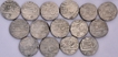 A lot of Fifteen  Coins of Bareli  Mint   Silver Rupee  AH 1173/74 /14 RY Ahmad Shah Durrani.