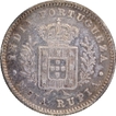 Luiz  I  Silver 1/2 Rupia 1881 AD Coin of Indo-Portuguese.
