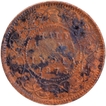  Extremely Rare Copper Half Anna Coin of Victoria Queen of Calcutta Mint of 1875.