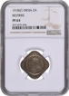 Extremely Rare NGC PF 63 NGC Graded Proof Cupro Nickel Two Annas Coin of King George V of Calcutta Mint of 1918.