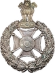Rare White Metal Indian Army Military The Garhwal Rifles Uniform  Shoulder Belt Badge.