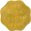 Rare Gold One Tola or Token of Pre-Independence Issue of Bombay Mint.