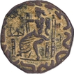 Copper Tetradrachma Imitation Coin of Hermaios of Indo Greeks.