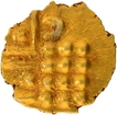 Crescent symbol Gold Fanam Coin of  Travancore State.