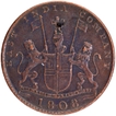 Soho Mint Copper X Cash  1808  AD Inverted Die Axis Reverse Coin of Madras Presidency.