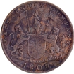Soho Mint Copper X Cash 1808  AD Inverted Die Axis Reverse Coin of Madras Presidency.