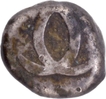 Large deity Vishnu Silver Fanam Coin of Madras Presidency.