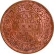 Brilliant Uncirculated Copper One Quarter Anna Coin of Victoria Empress of Calcutta Mint of 1894.