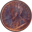 Rare Date Bronze One Quarter Anna Coin of King George V of Calcutta Mint of 1911.