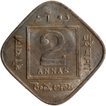 Cupro Nickel Two Annas Coin of King George V of Bombay Mint of 1918.