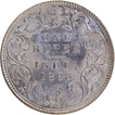 B  Incused Silver One Rupee Coin of Victoria Empress of Bombay Mint of 1893.