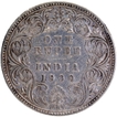 B Incused Silver One Rupee Coin of Victoria Empress of Bombay Mint of 1900.