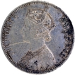 B Incused Silver One Rupee Coin of Victoria Empress of Bombay Mint of 1900.