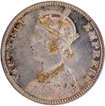 B incused Silver One Rupee Coin of Victoria Empress of Bombay Mint of 1901.