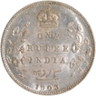 Silver One Rupee Coin of King Edward VII of Bombay Mint of 1903.