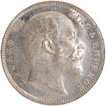 Silver One Rupee Coin of King Edward VII of Bombay Mint of 1903.