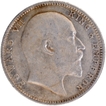 3 Diamonds Silver One Rupee Coin of King Edward VII of Bombay Mint of 1904.