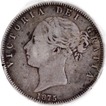 Silver Half Crown Coin of United Kingdom of the year 1875.