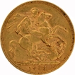 Gold Sovereign Coin of King Edward VII of United Kingdom of 1903.