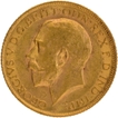 Gold Sovereign Coin of King George V of United Kingdom of 1913.