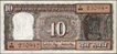 Serial Number Printing Error Ten Rupees Banknote Signed by Manmohan Singh of Republic India of 1983.