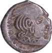 Silver Drachma Coin of Visvasimha II of Western Kshatrapas.