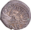 Silver Drachma Coin of Visvasimha II of Western Kshatrapas.