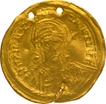 Gold Solidus Coin of Rome Imitating Theodosius.