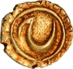 Mysore Kingdom Gold Fanam Coin Patna Mint of Tipu Sultan AM 1218.