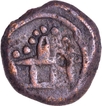 Ganesha on Mushika type Copper Kasu Coin of Sivaganga Rajas.