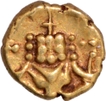 Gold Kantirava Fanam Coin of Krishnaraja Wadiyar III of Mysore.