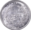 PCGS MS 63 Graded Silver Half Rupee Coin of Victoria Queen of Calcutta/Bombay Mint of 1840.